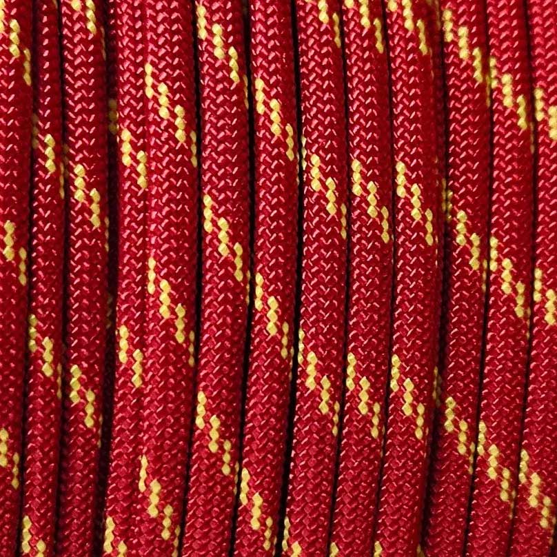 4 mm (5/32”) 550 Paracord 550 Sunburst Made in the USA Nylon/Nylon (100 ft) El Wood Braiding Co