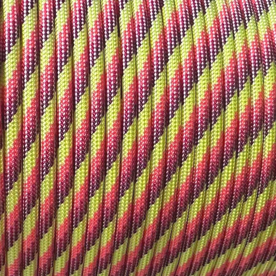 4 mm (5/32”) 550 Paracord 550 Sundown Made in the USA Nylon/Nylon (100 ft) El Wood Braiding Co