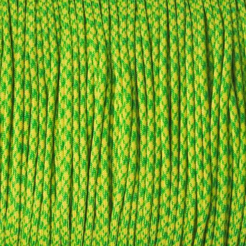 4 mm (5/32”) 550 Paracord Dayglow Camo Made in the USA Nylon/Nylon (100 ft) El Wood Braiding Co