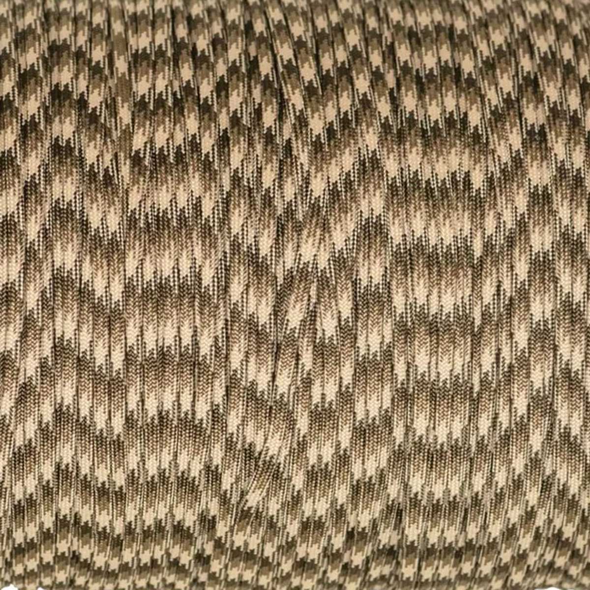 4 mm (5/32”) 550 Paracord Desert Storm Made in the USA Nylon/Nylon (100 ft) El Wood Braiding Co
