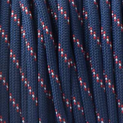 4 mm (5/32”) 550 Paracord Dutch Marina Made in the USA Nylon/Nylon (100 ft) El Wood Braiding Co