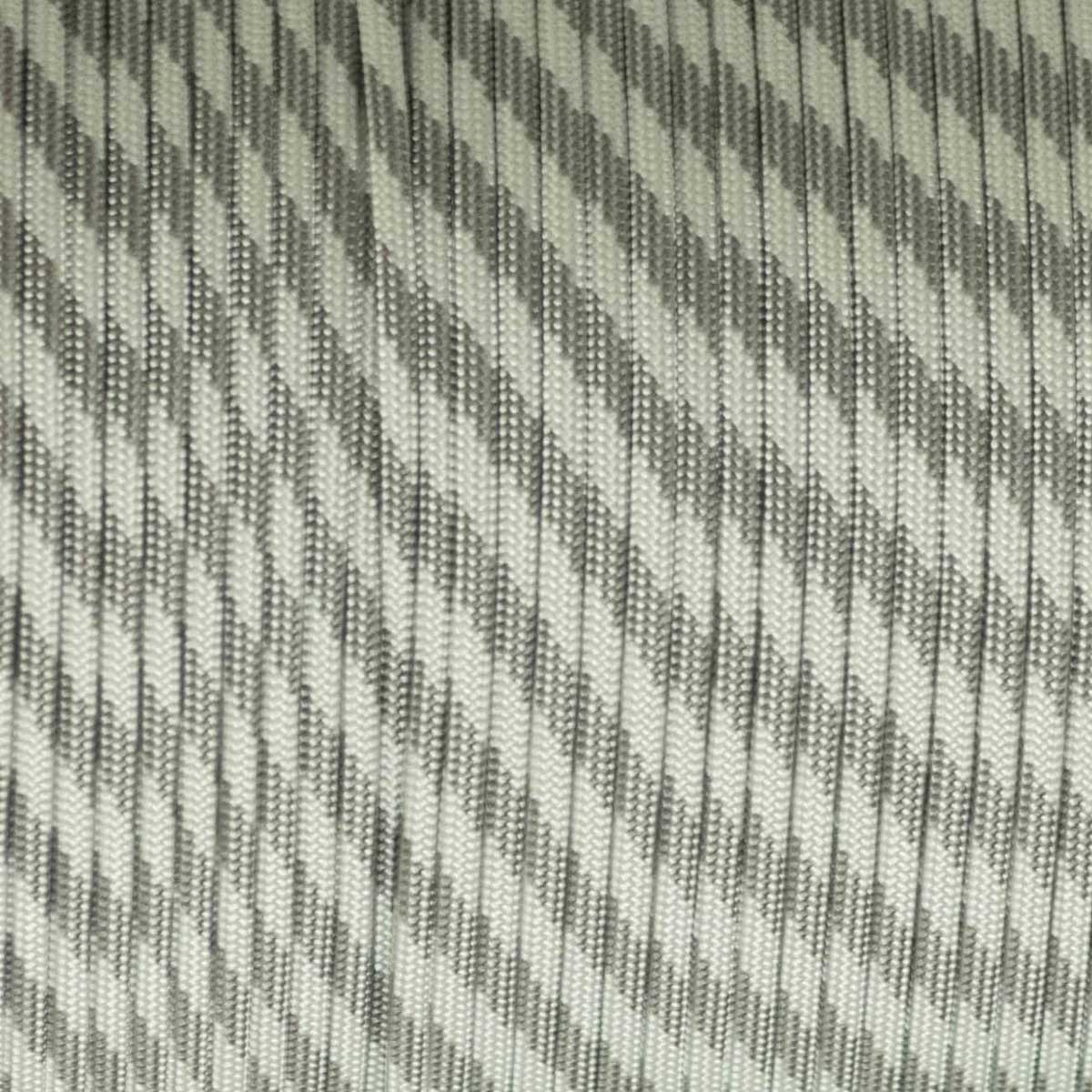 4 mm (5/32”) 550 Paracord Greyscale Made in the USA Nylon/Nylon (100 ft) El Wood Braiding Co