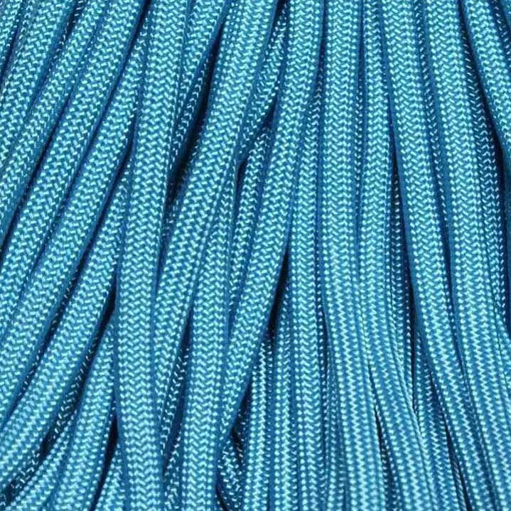 4 mm (5/32”) 550 Paracord Light Baby/Carolina Blue Made in the USA Nylon/Nylon El Wood Braiding Co