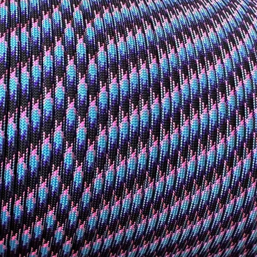 4 mm (5/32”) 550 Paracord Princess Made in the USA Nylon/Nylon (100 ft) El Wood Braiding Co