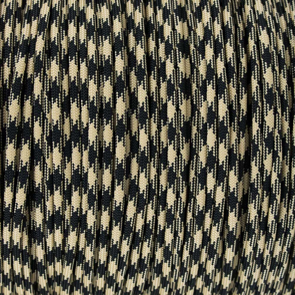 4 mm (5/32”) 550 Paracord Stormy Desert Made in the USA Nylon/Nylon (100 ft) El Wood Braiding Co