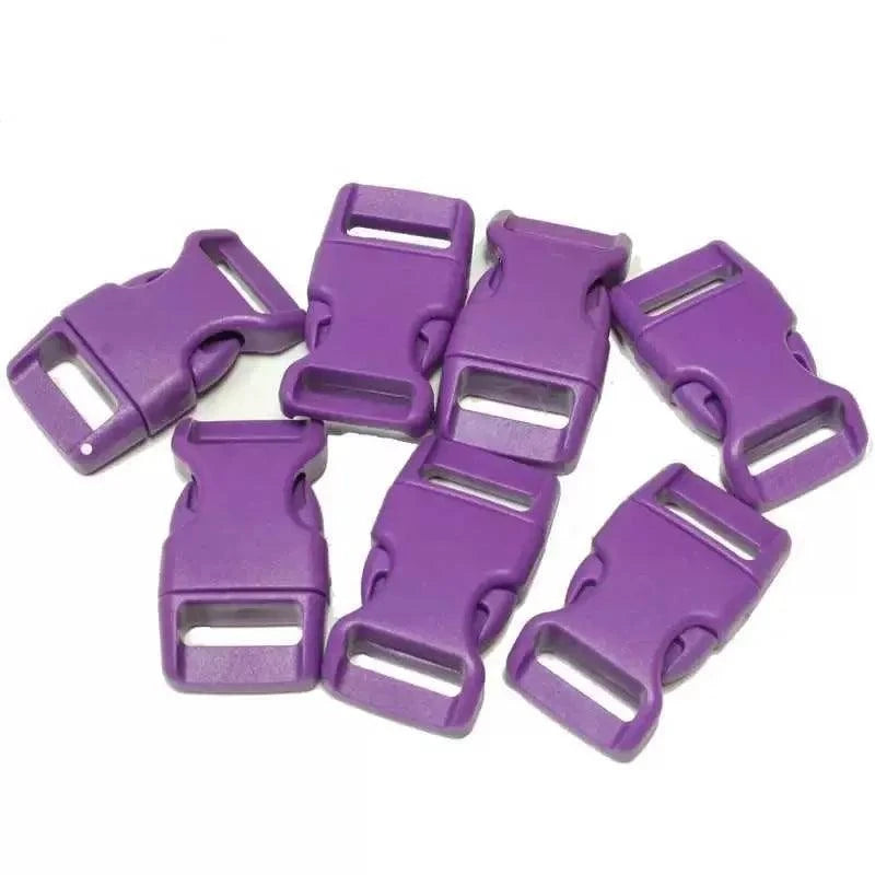 5/8" Purple Curved Side Release Plastic Buckles (10 Pack) Discounts Available paracordwholesale