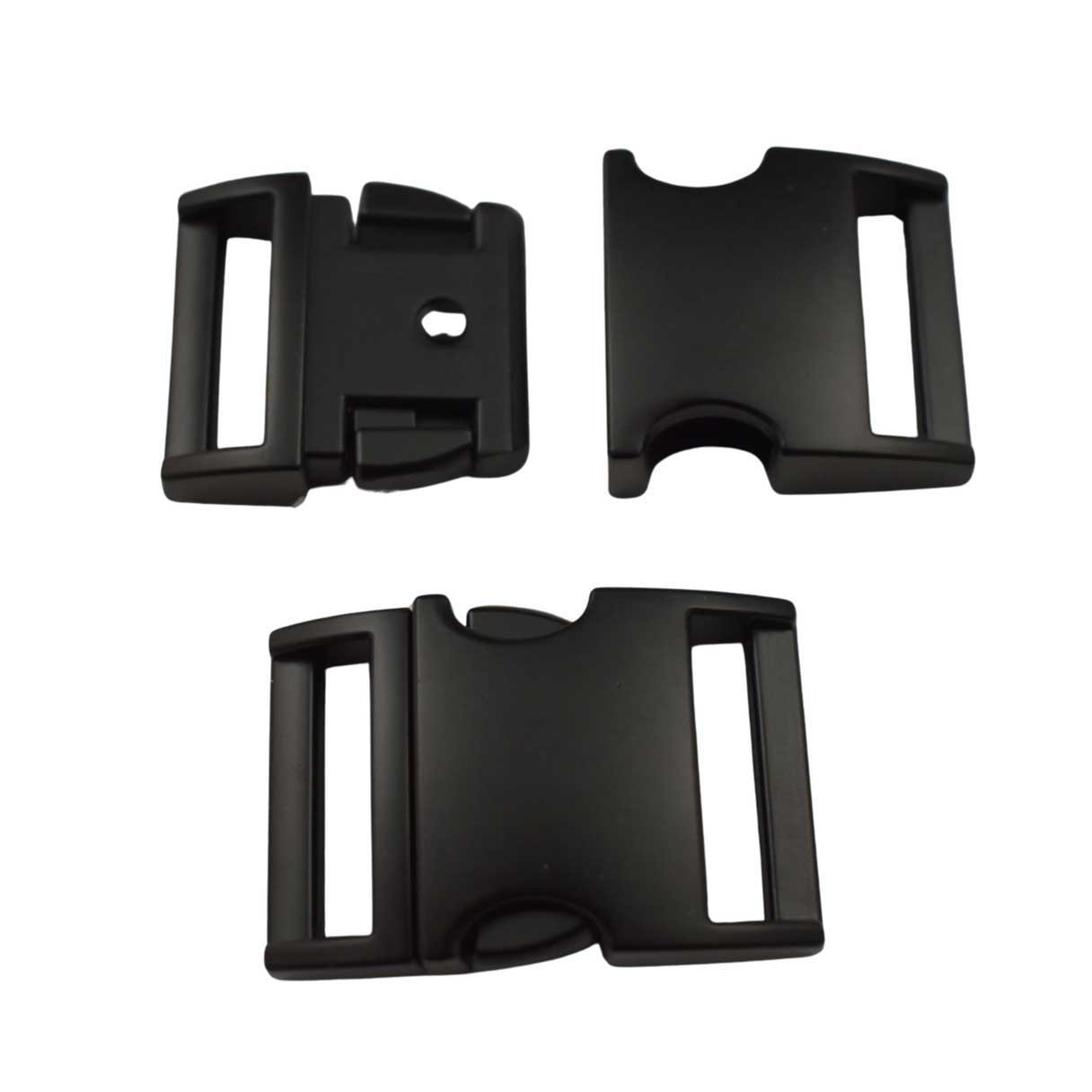 5/8" Black Matte/Flat Finish Metal Side Release Buckle (1 Pack) Libby