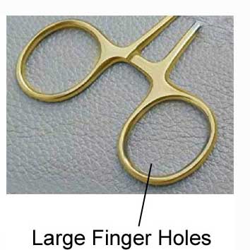 5" Straight Nose SS/Gold Webster Needle Holder (Smooth Jaw) Locking Forceps (1 Pack) Sona Enterprises