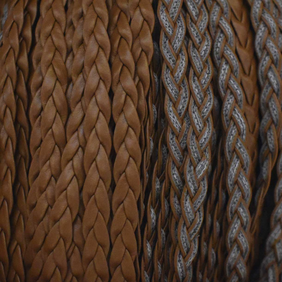 5x1.5 mm Imitation PU 3 Ply Braided Leather Saddle Brown Bundle 100 m (109.3 yd) 280-