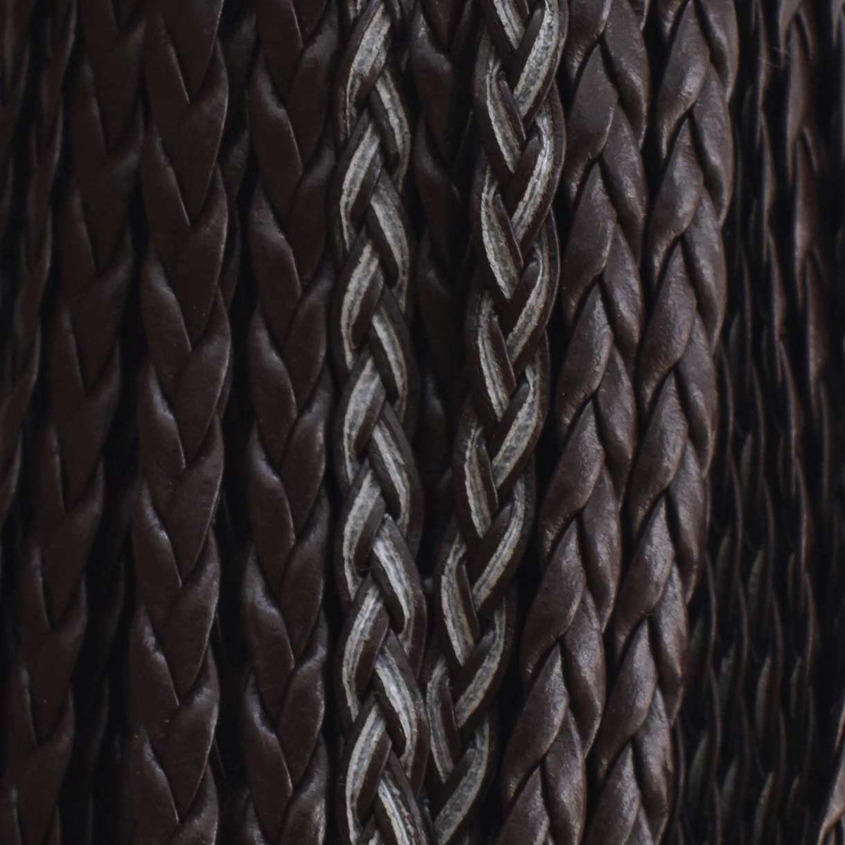 5x2 mm Imitation PU Braided Leather Coconut Brown Bundle 100 m (109.3 yd) 280-