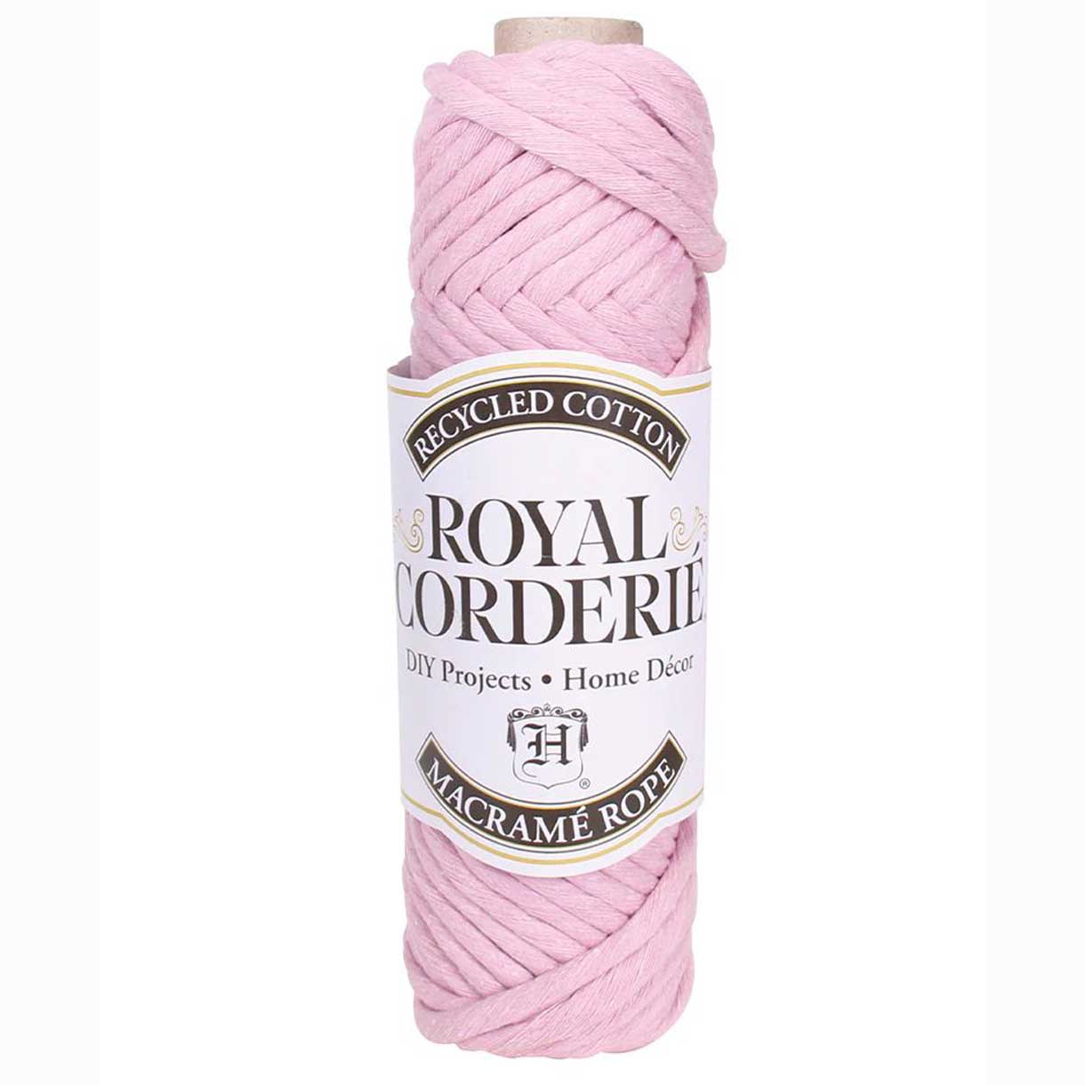 6 mm (15/64") Light Pink Single Twist Recycled Cotton Macrame Rope 20 m (22 yds)