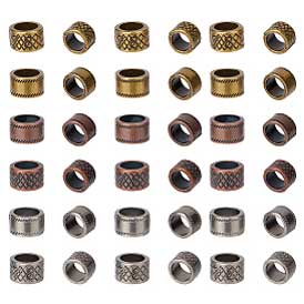 60 Pcs 6 Styles 3 Colors Alloy Spacer Beads (1-Set) 280-