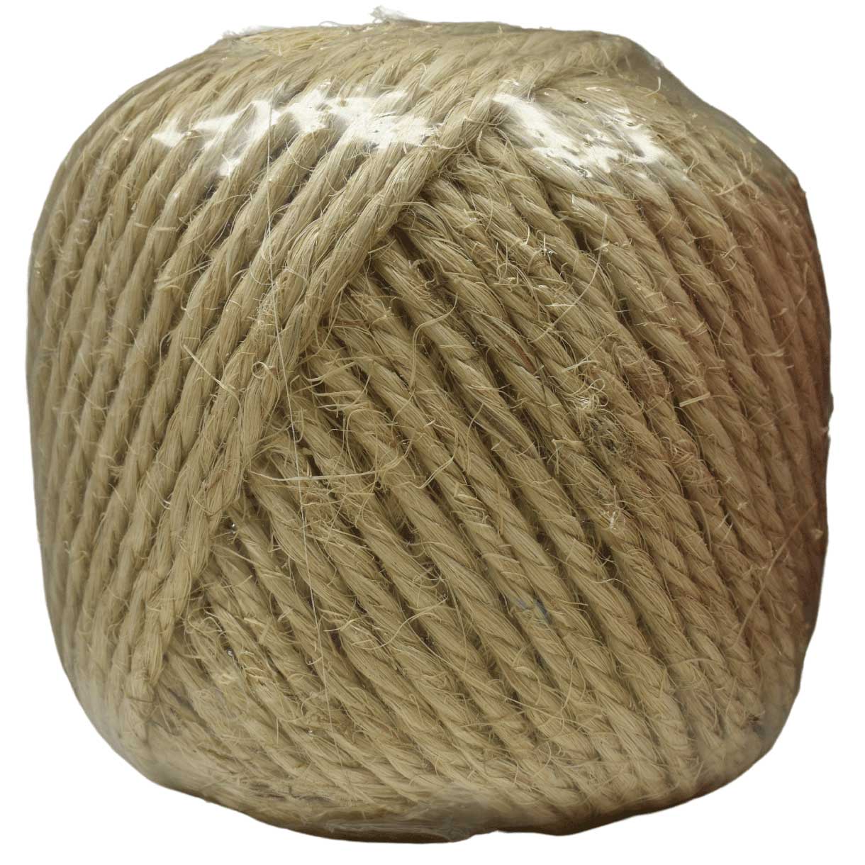 6.35 mm (1/4") Natural Sisal Twine/Cord 174 m (570 ft)