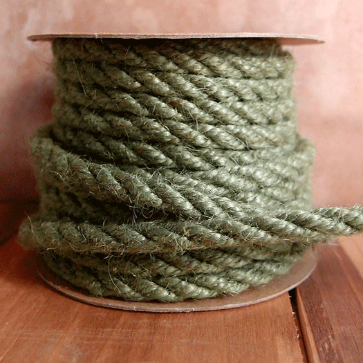 6 mm (15/64") Moss Jute Cord/Rope 168-1051