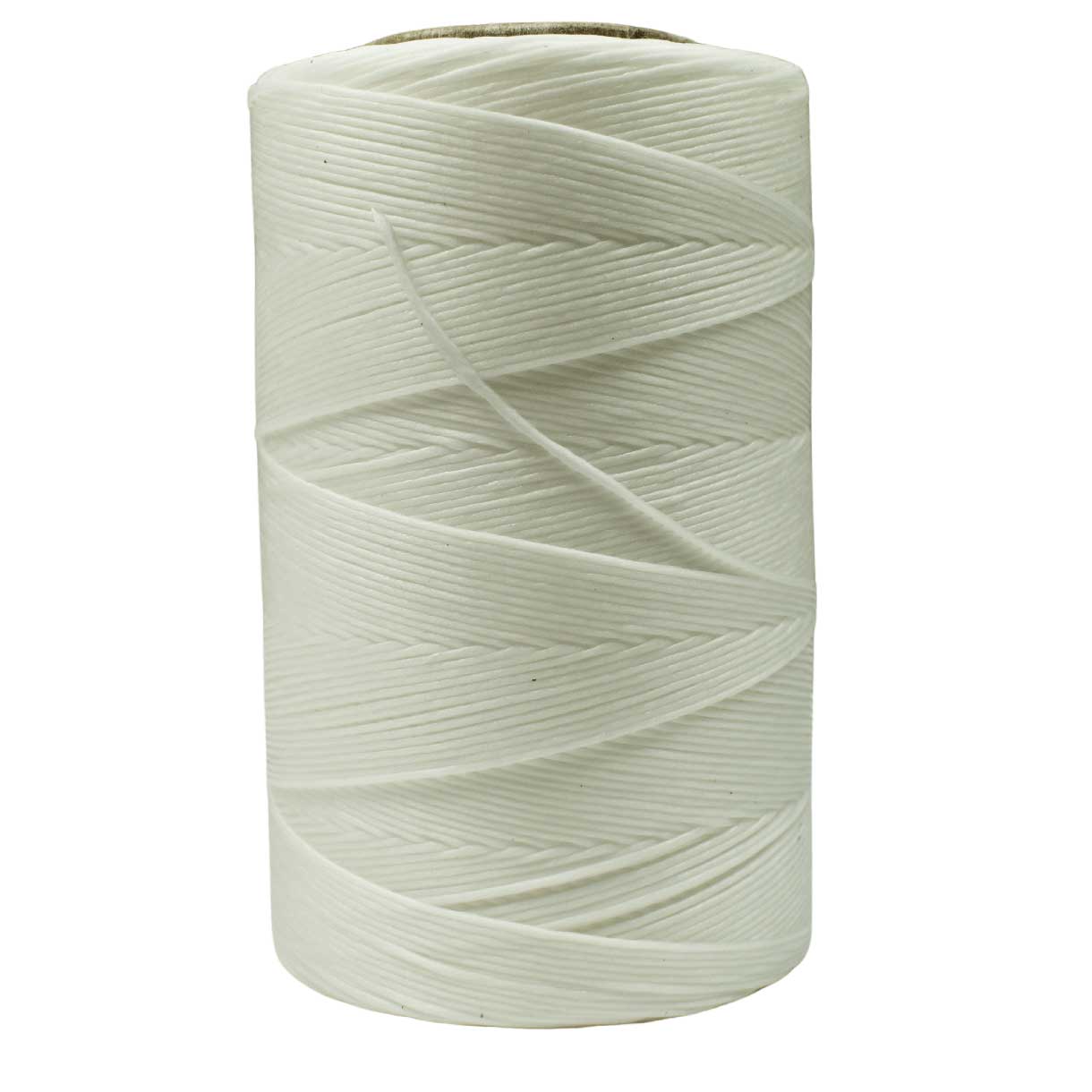7.5 oz of 4 Ply White Waxed Polyester Lacing Cord