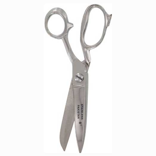 8" Heavy Duty Stainless Steel Chrome Finished Tailor Scissors Sona Enterprises