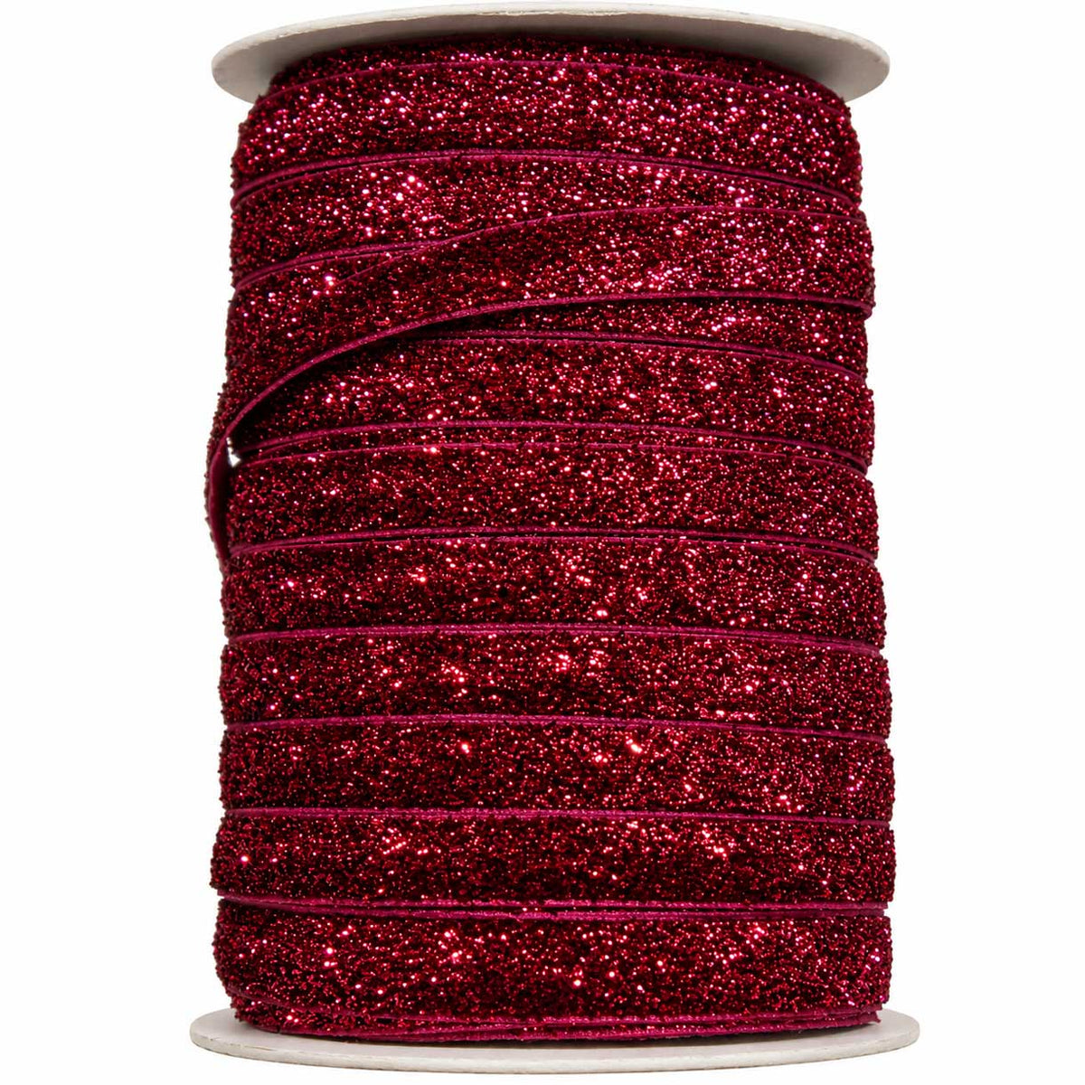 9.75 mm Red Pink Glitter Sparkle Ribbon 50 yd (45.5 m) 280-