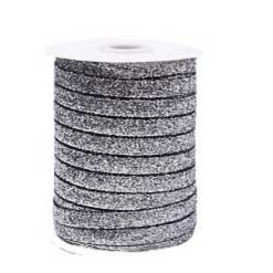 9.75 mm Silver Glitter Sparkle Ribbon 50 yd (45.5 m) 280-