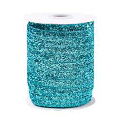 9.75 mm Turquoise Glitter Sparkle Ribbon 50 yd (45.5 m) 280-