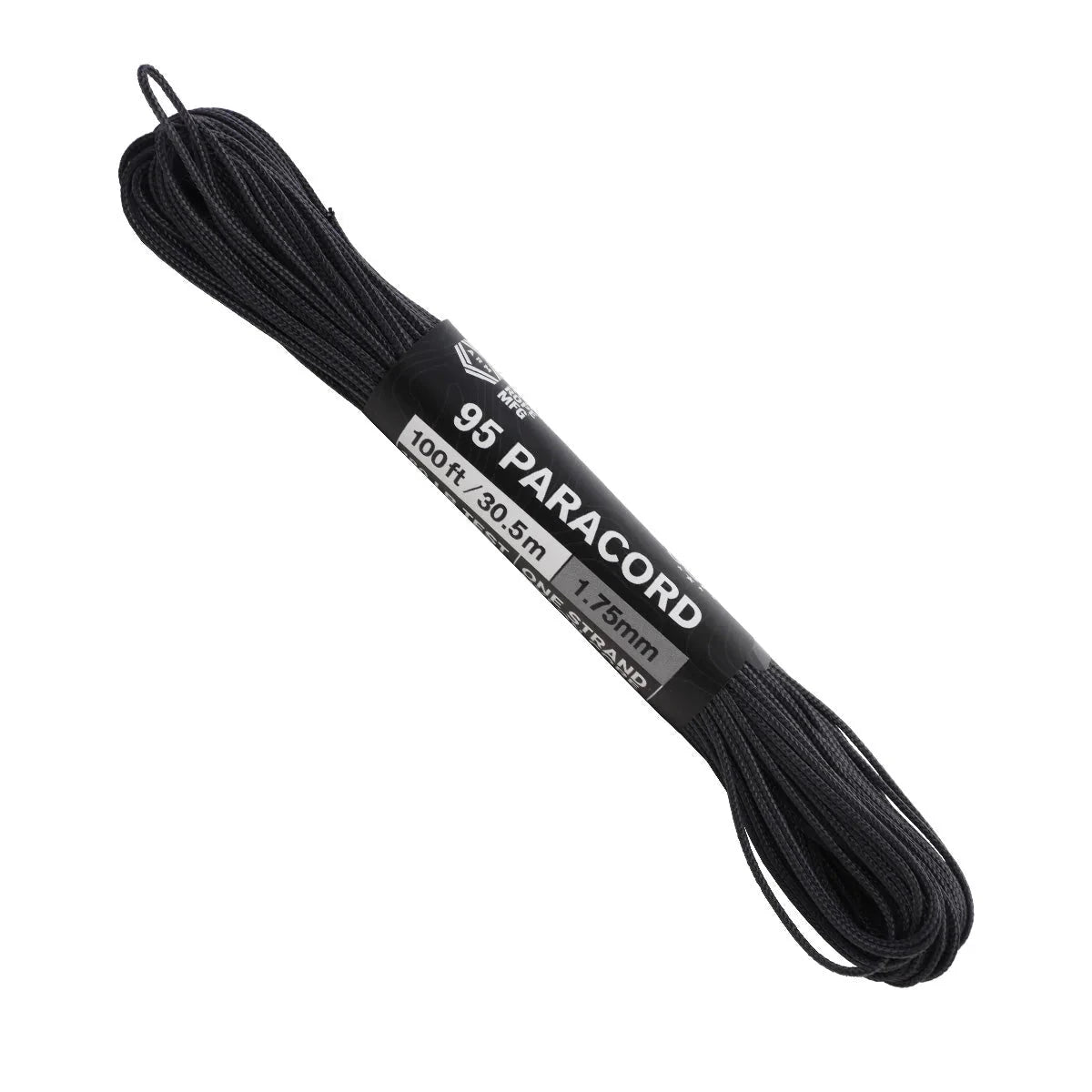 1.8 mm (5/64”) 95/Type 1 Paracord Charcoal/Stealth Gray Made in the USA Polyester/Nylon Atwood Rope