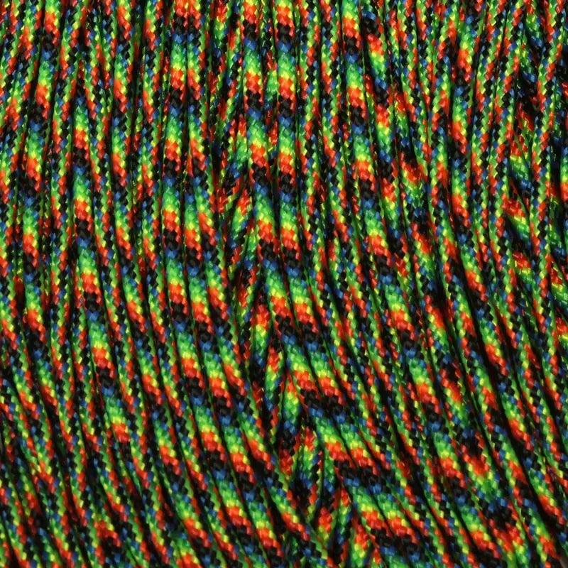 1.7 mm (1/16”) 95/Type 1 Paracord Galaxy Made in the USA Nylon/Nylon (100 ft) El Wood Braiding Co