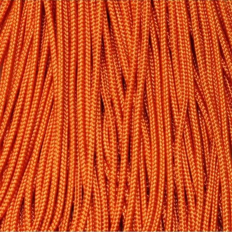 1.7 mm (1/16”) 95/Type 1 Paracord International Orange Made in the USA Nylon/Nylon(100 ft) El Wood Braiding Co