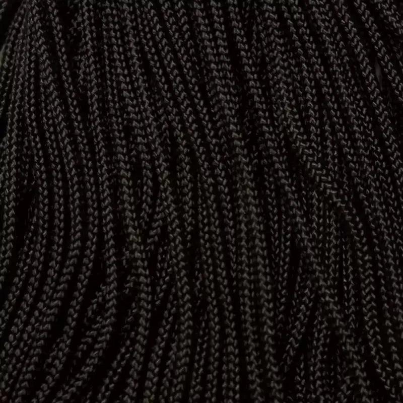 95 Paracord Type 1 Jet Black Made in the USA Nylon/Nylon - Paracord Galaxy