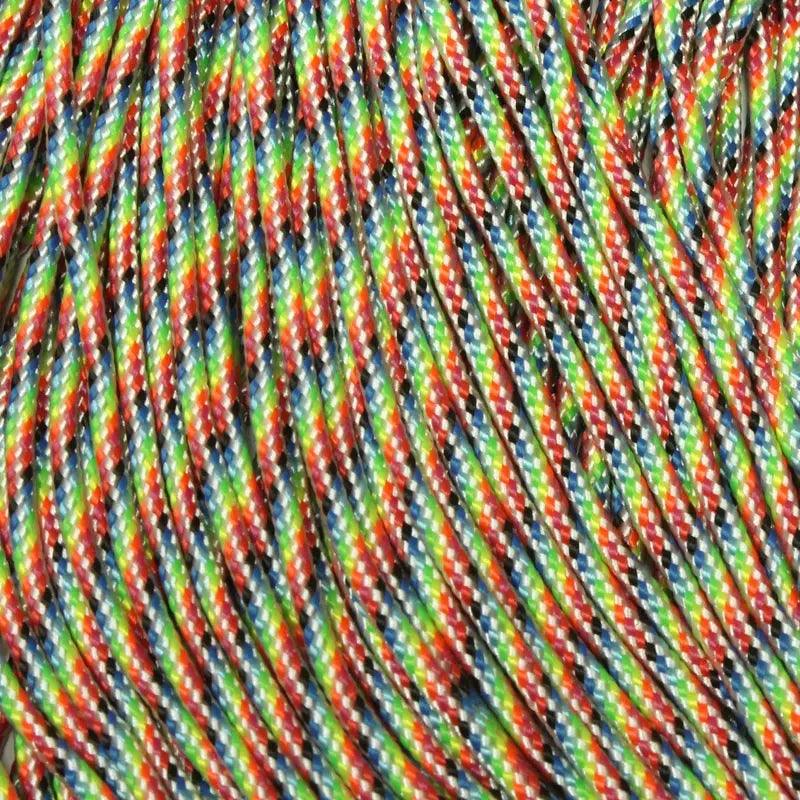 1.7 mm (1/16”) 95/Type 1 Paracord Light Stripes Made in the USA Nylon/Nylon (100 ft) El Wood Braiding Co