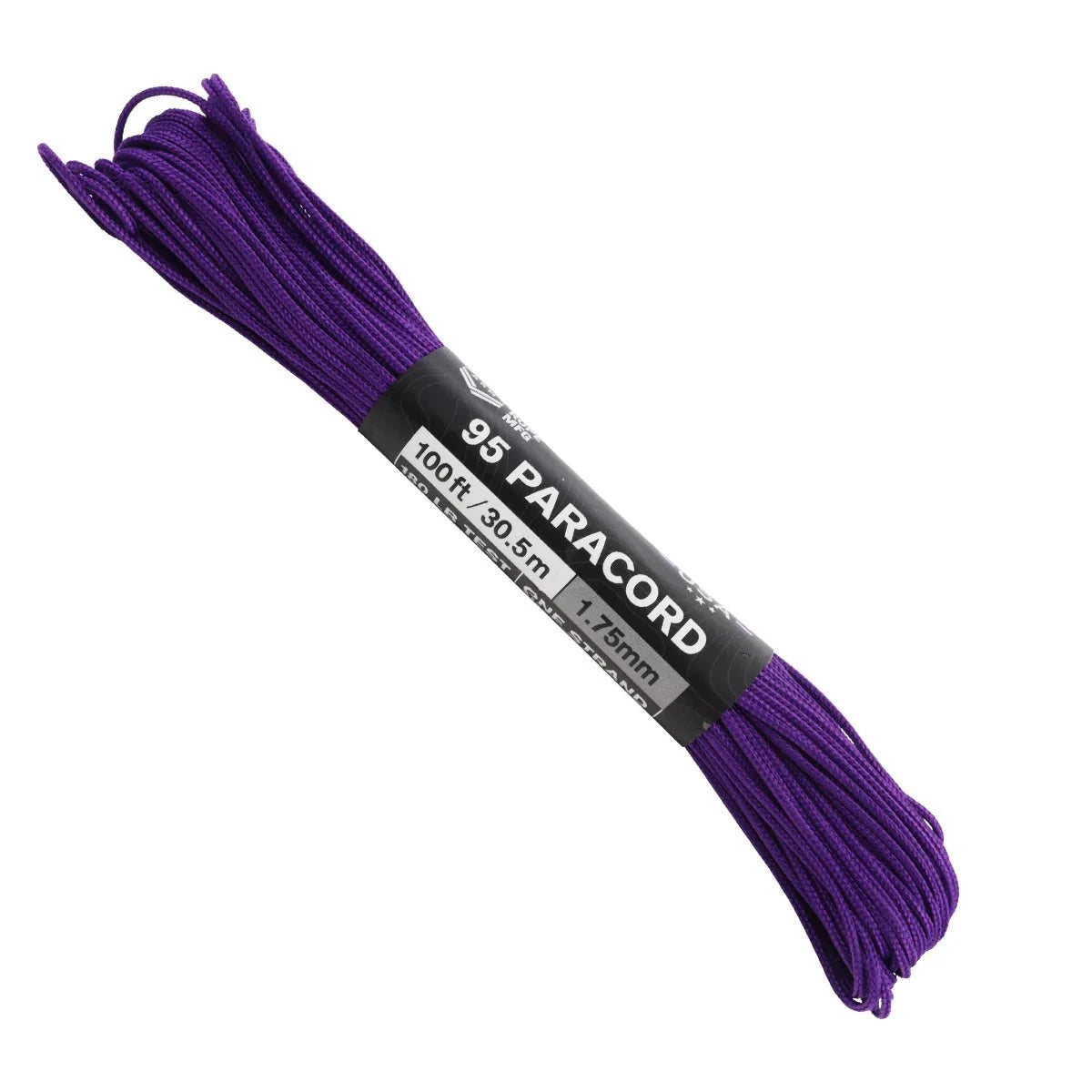 1.8 mm (5/64”) 95/Type 1 Paracord Purple Made in the USA Polyester/Nylon Atwood Rope