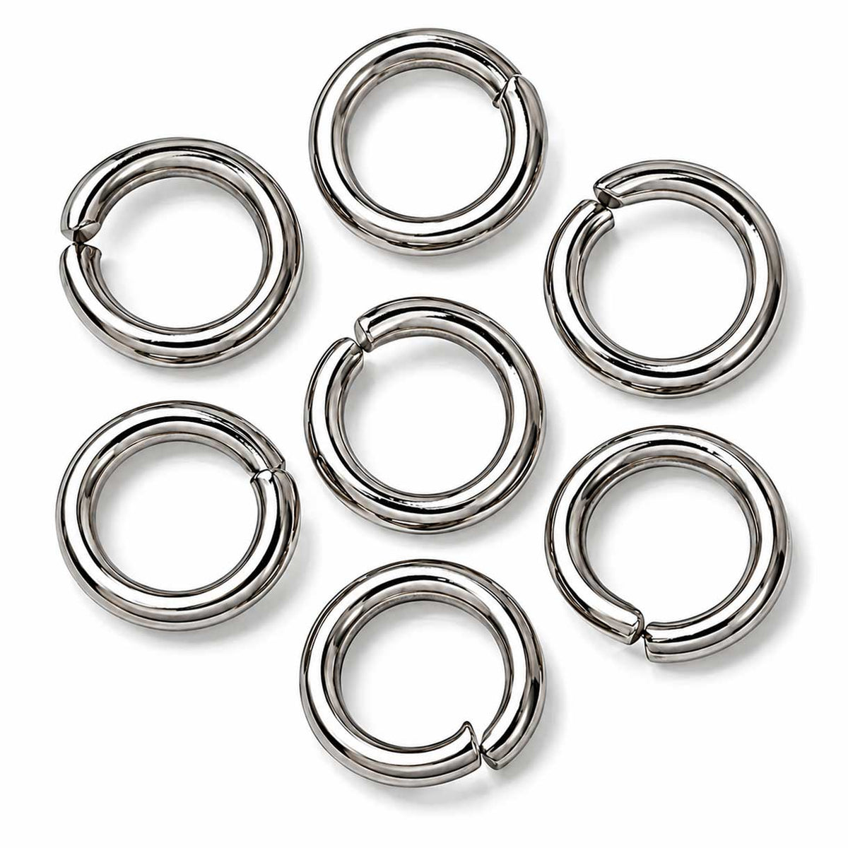 9 mm 304 Stainless Steel Open Jump Rings (25 Pack) 280-