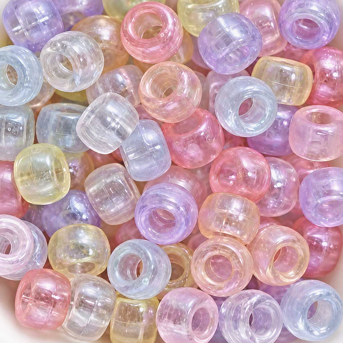 Acrylic Colored Pastel Beads (50 Pack) 280-
