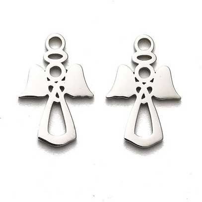 Angel 201 Stainless Steel Pendant/Charm (10 Pack) 280-