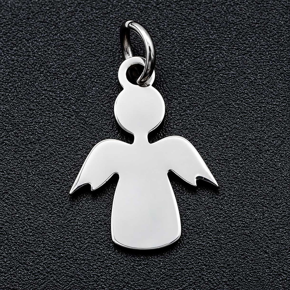 Angel Stamped 304 Stainless Steel Pendant/Charm (10 Pack) 280-