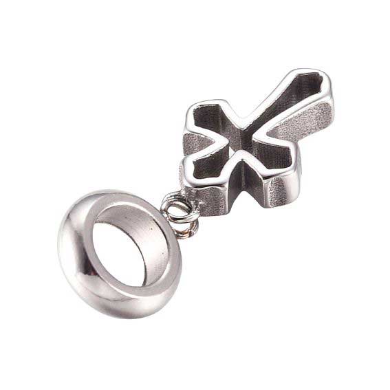 Antique Silver Hollow Stylish Cross Pendant (1 Pack) 280-