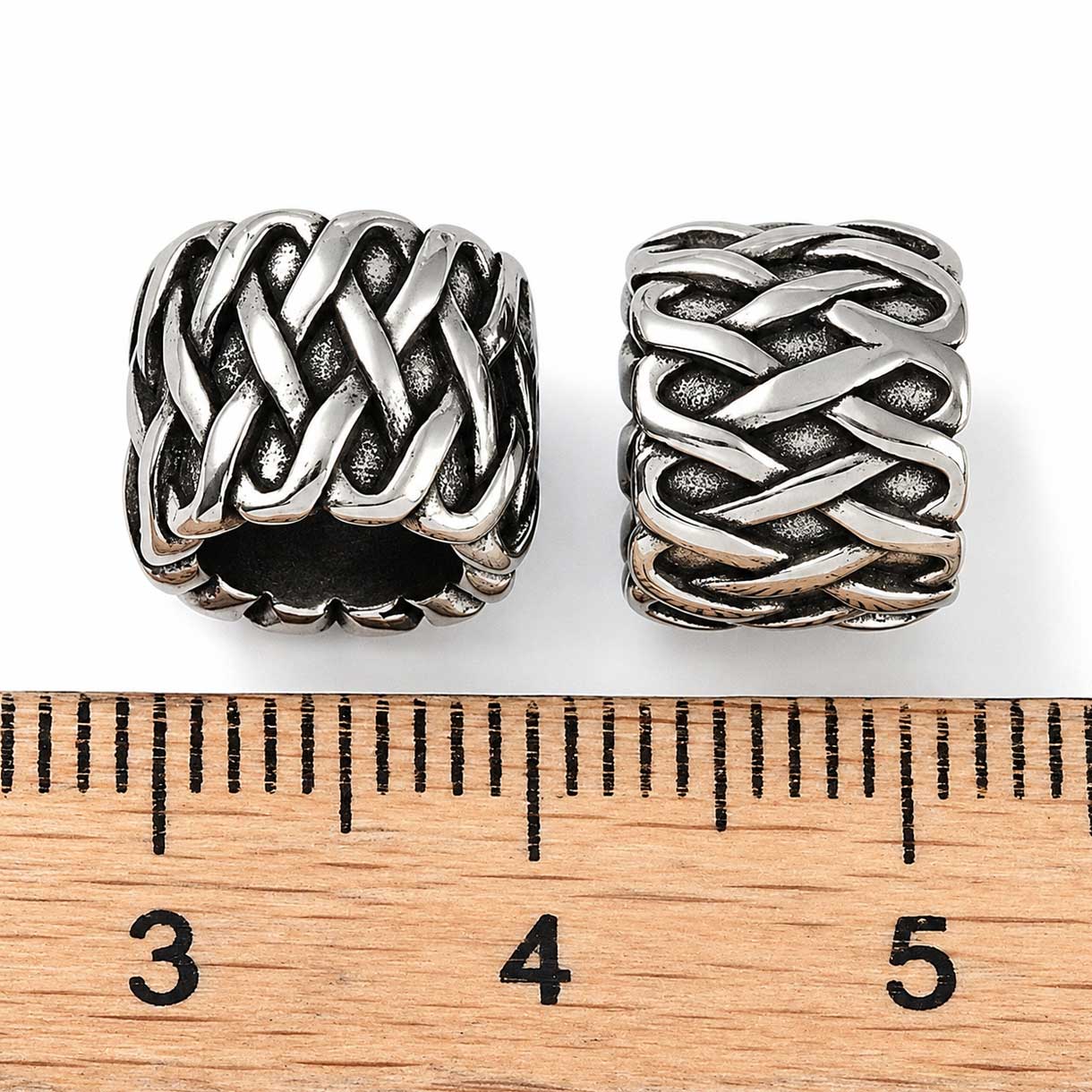 Antique Silver Paw Print 304 Stainless Steel Bead/Charm