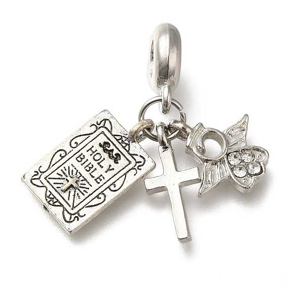 Bible/Cross/Angel Alloy Pendant/Charm (2 Pack) 280-