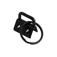 Electrophoresis Black Iron Ribbon Ends w/Split Ring (10 Pack) 280-