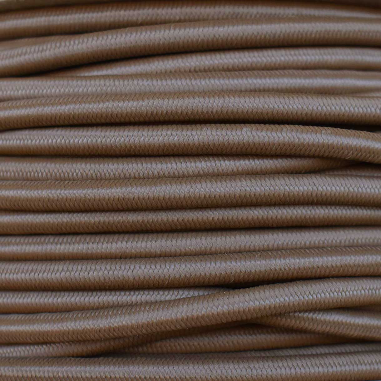 Coyote Brown Shock/Bungee/Elastic Cord Nylon/Rubber (100 ft) El Wood Braiding Co