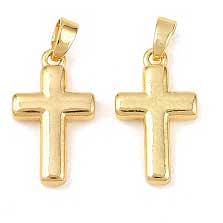 Cross Pendants 18K Gold Plated Brass (2 Pack) 280-