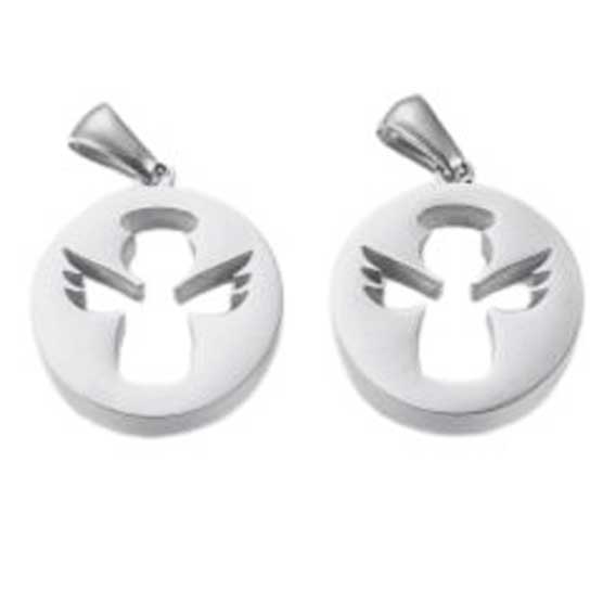 Cut Out Angel 304 Stainless Steel Pendant/Charm (2 Pack) 280-
