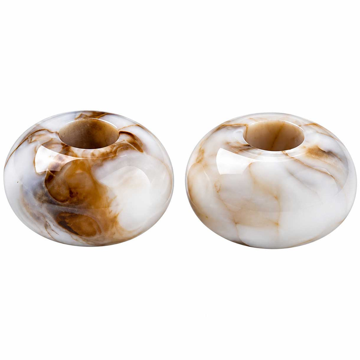 Imitation Gemstone Opaque Camel Acrylic Round Bead/Charm El Wood Braiding Co