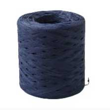 Midnight Blue Raffia Ribbon Paper 200 m (218.5 yd) 280-