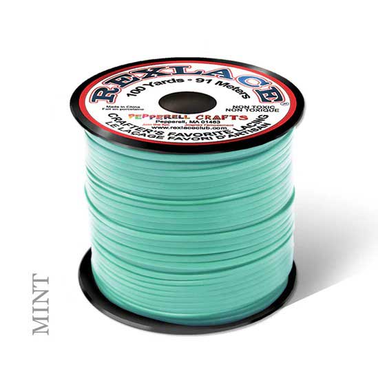 Mint Rexlace Flat Plastic Lacing Spool 100 yd (91 m) Pepperell