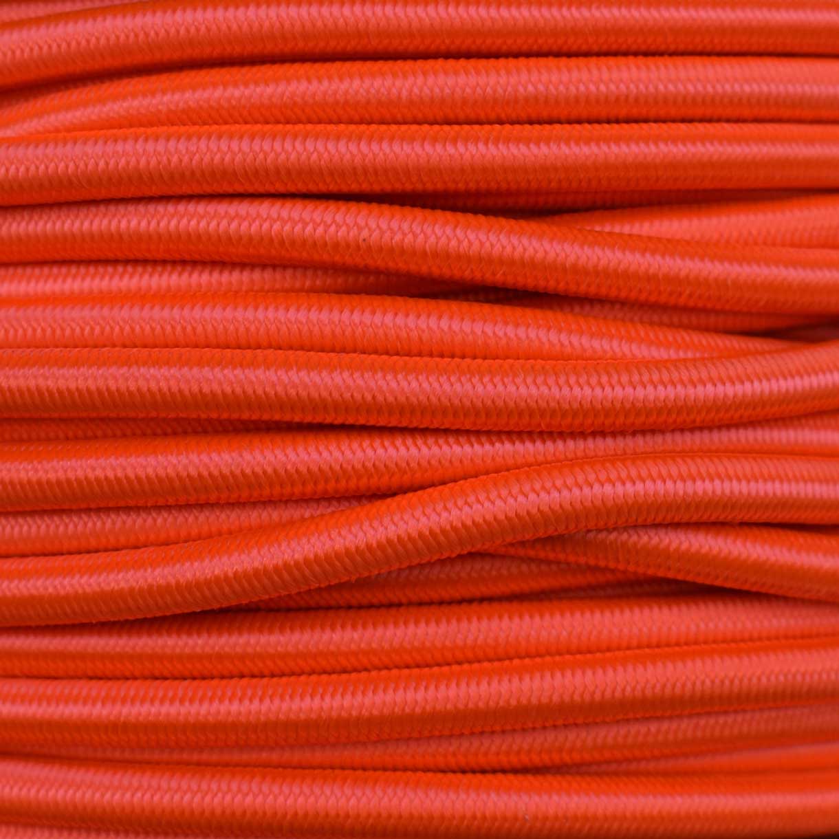 Neon Orange Shock/Bungee/Elastic Cord Nylon/Rubber (100 ft) El Wood Braiding Co