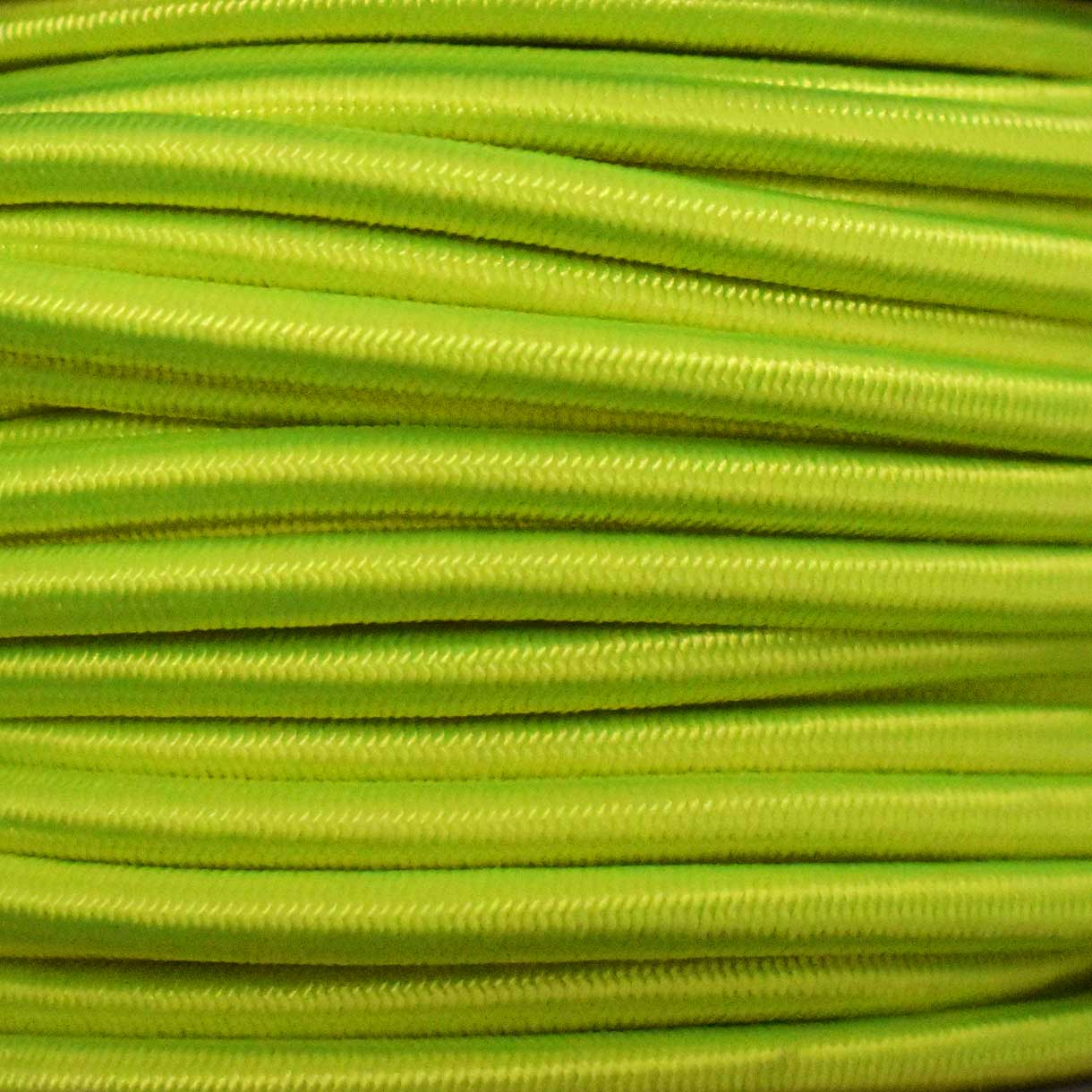 Neon Yellow Shock/Bungee/Elastic Cord Nylon/Rubber (100 ft) El Wood Braiding Co