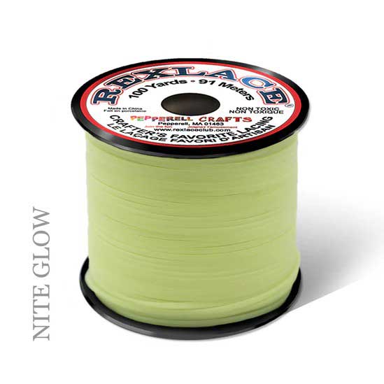 Nite Glow Rexlace Flat Plastic Lacing Spool 100 yd (91 m) Pepperell