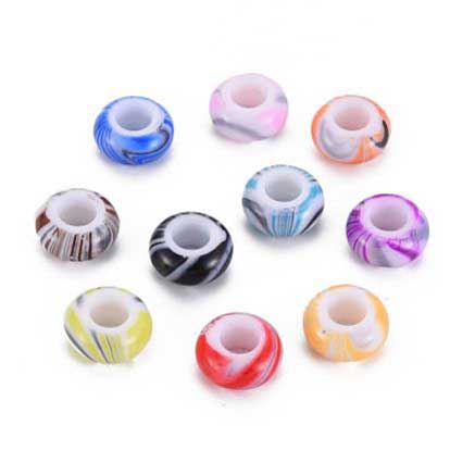 Opaque Acrylic Colorful Bead/Charm (100 Pack) 280-