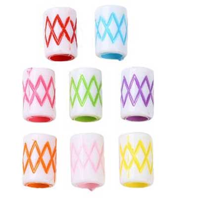 Opaque Acrylic Multi Colored X's Bead/Charm (50 Pack) 280-