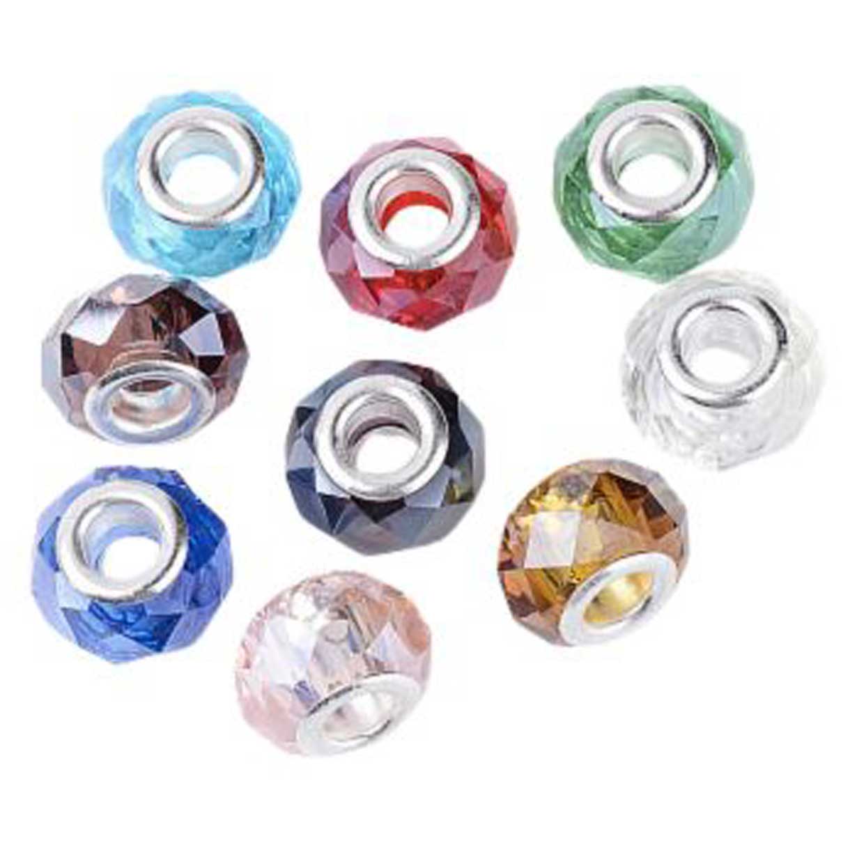 Pearlized Glass Beads Mixed Colors (10 Pack) 280-