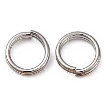 Platinum Colored Brass Split/Jump Rings 6x2 mm (25 Pack) 280-